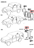 Cab Vents for Canadian Land Cruiser FJ40 FJ45 BJ40 BJ42 FJ55 - Set of 2