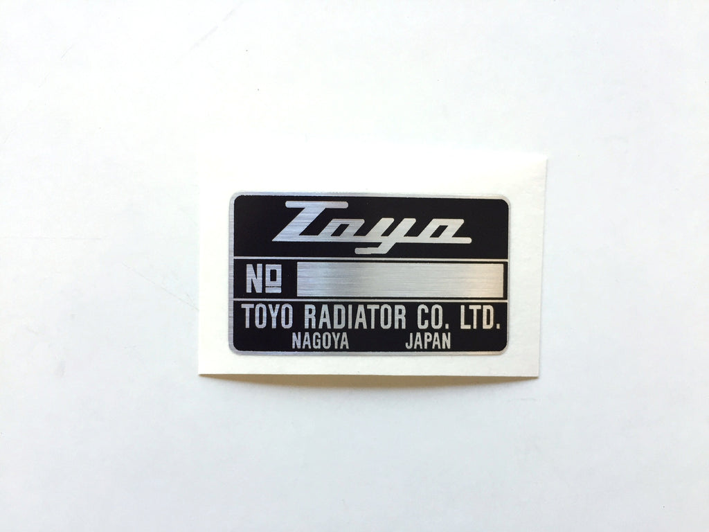 Toyo Radiator Decal for Land Cruiser FJ40 FJ55